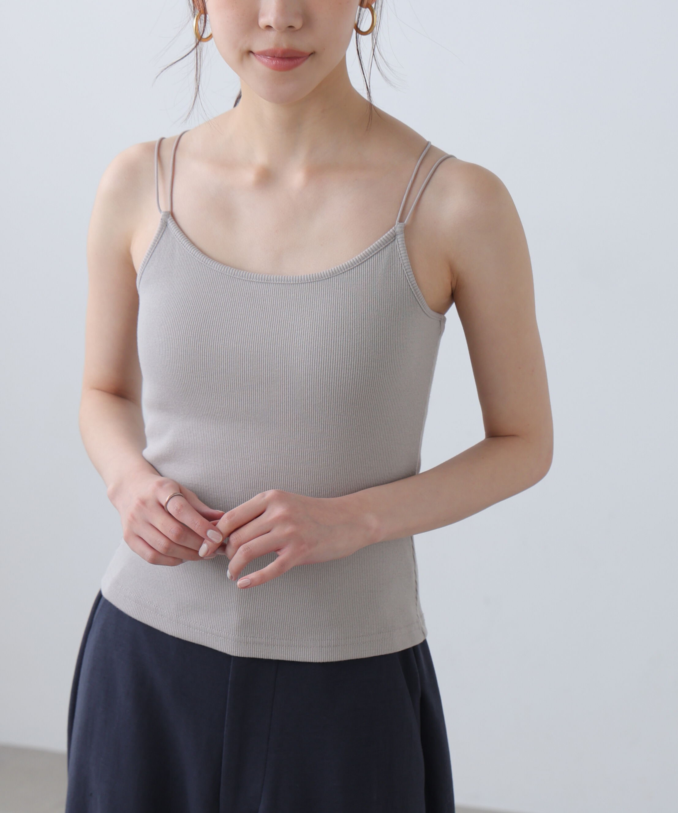  「カップ付きキャミソール」|Tシャツ・カットソー|