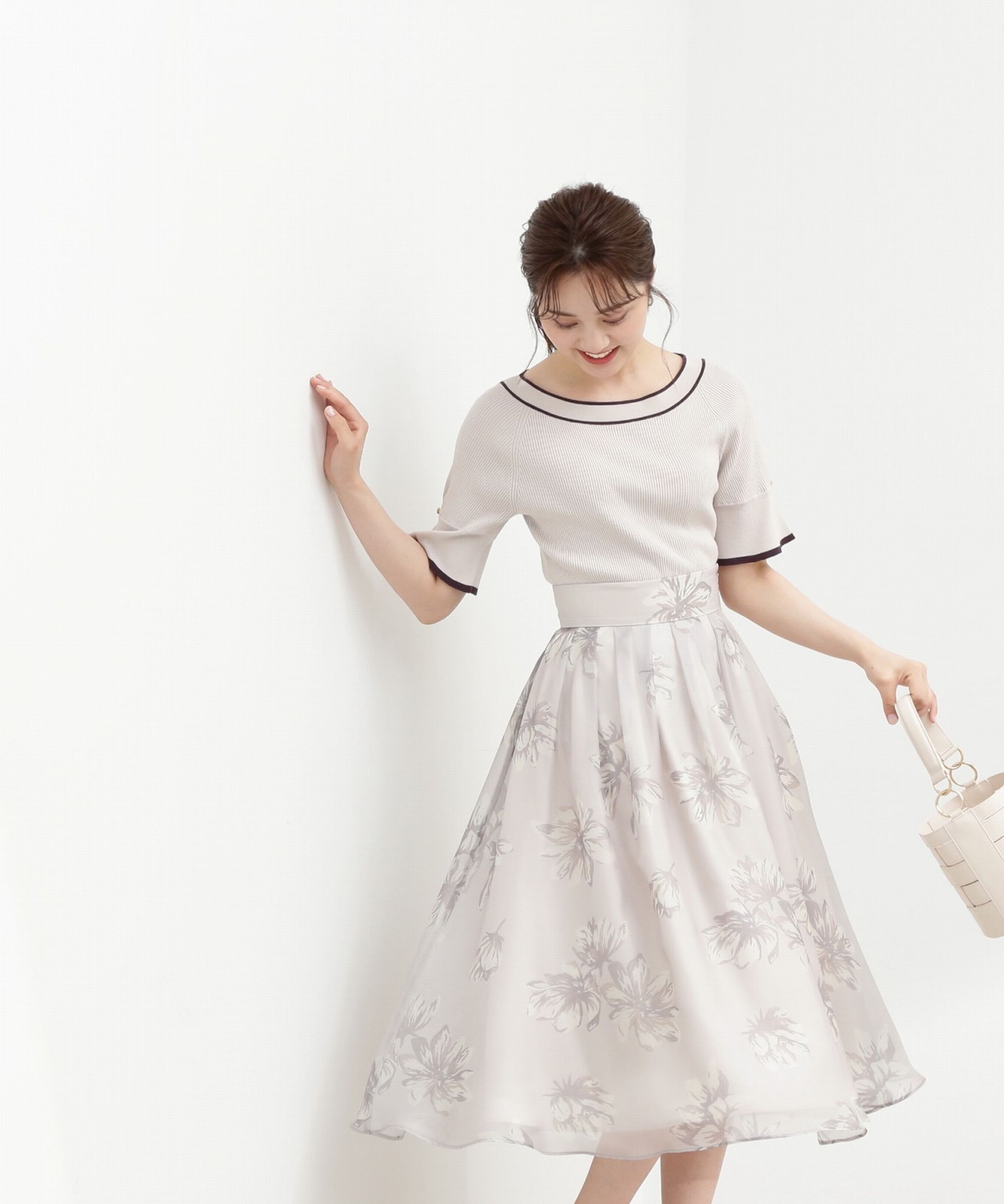 PROPORTION BODY DRESSING「シアービッグフラワースカート」|スカート|