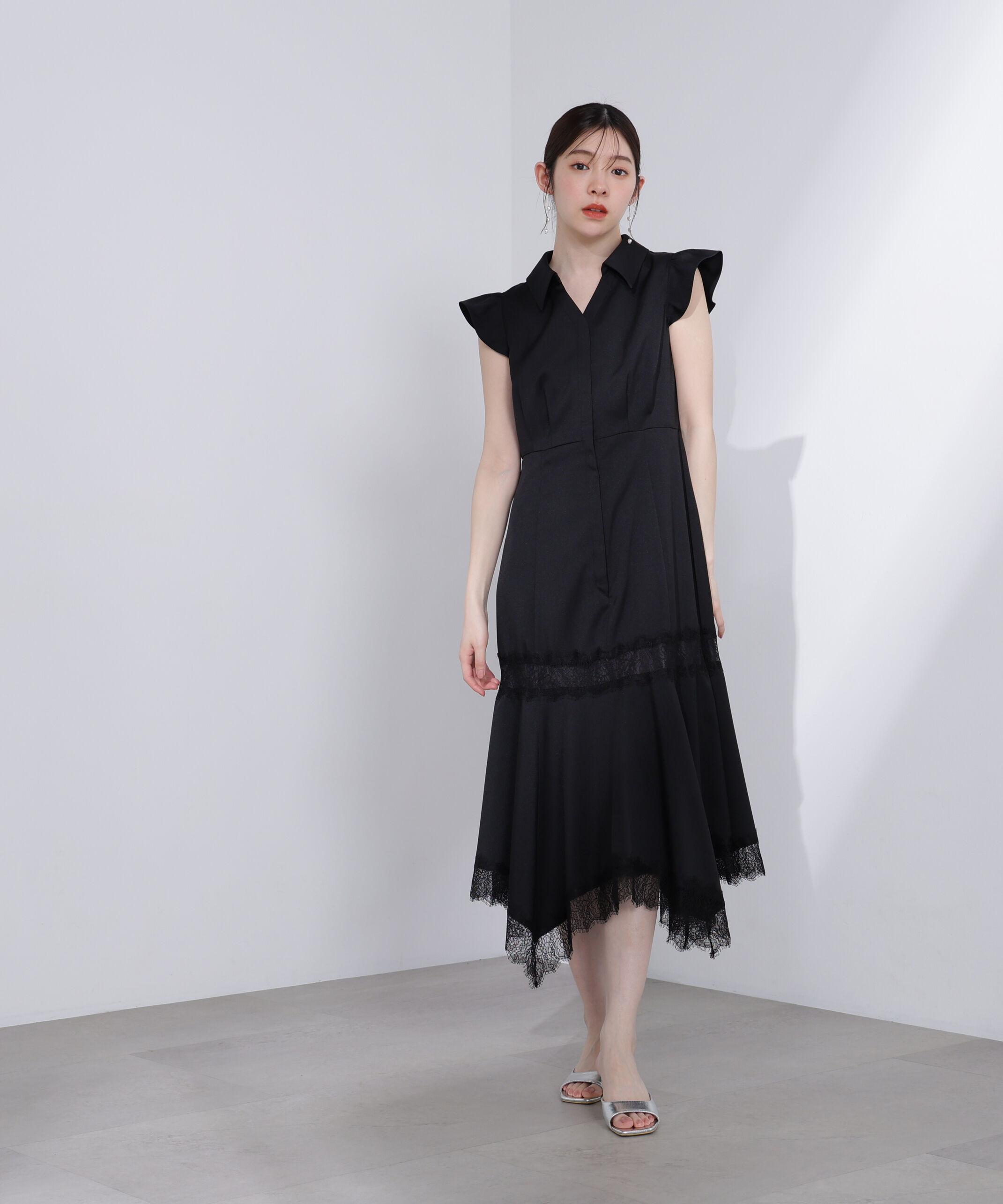 PROPORTION BODY DRESSING「レーストリムシャツワンピース」|ワンピース|