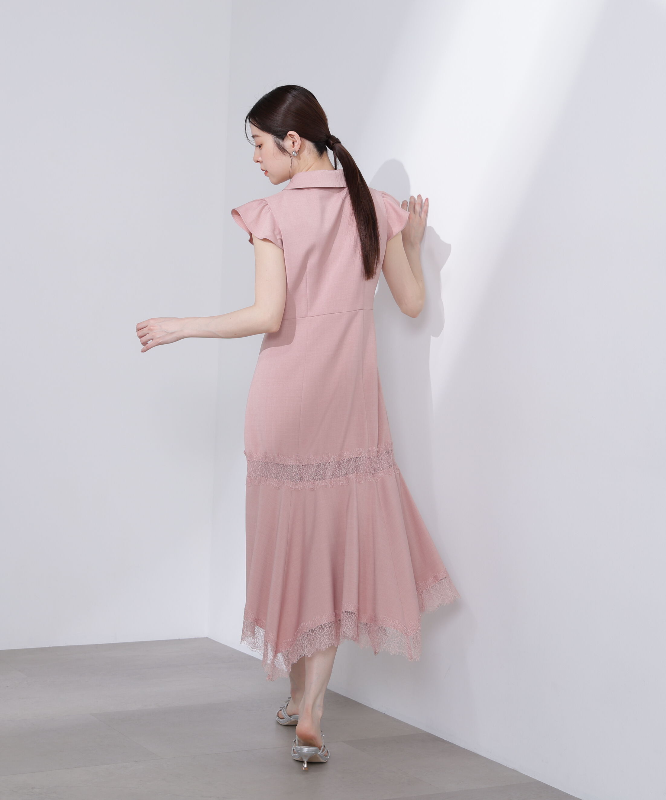 PROPORTION BODY DRESSING「レーストリムシャツワンピース」|ワンピース|
