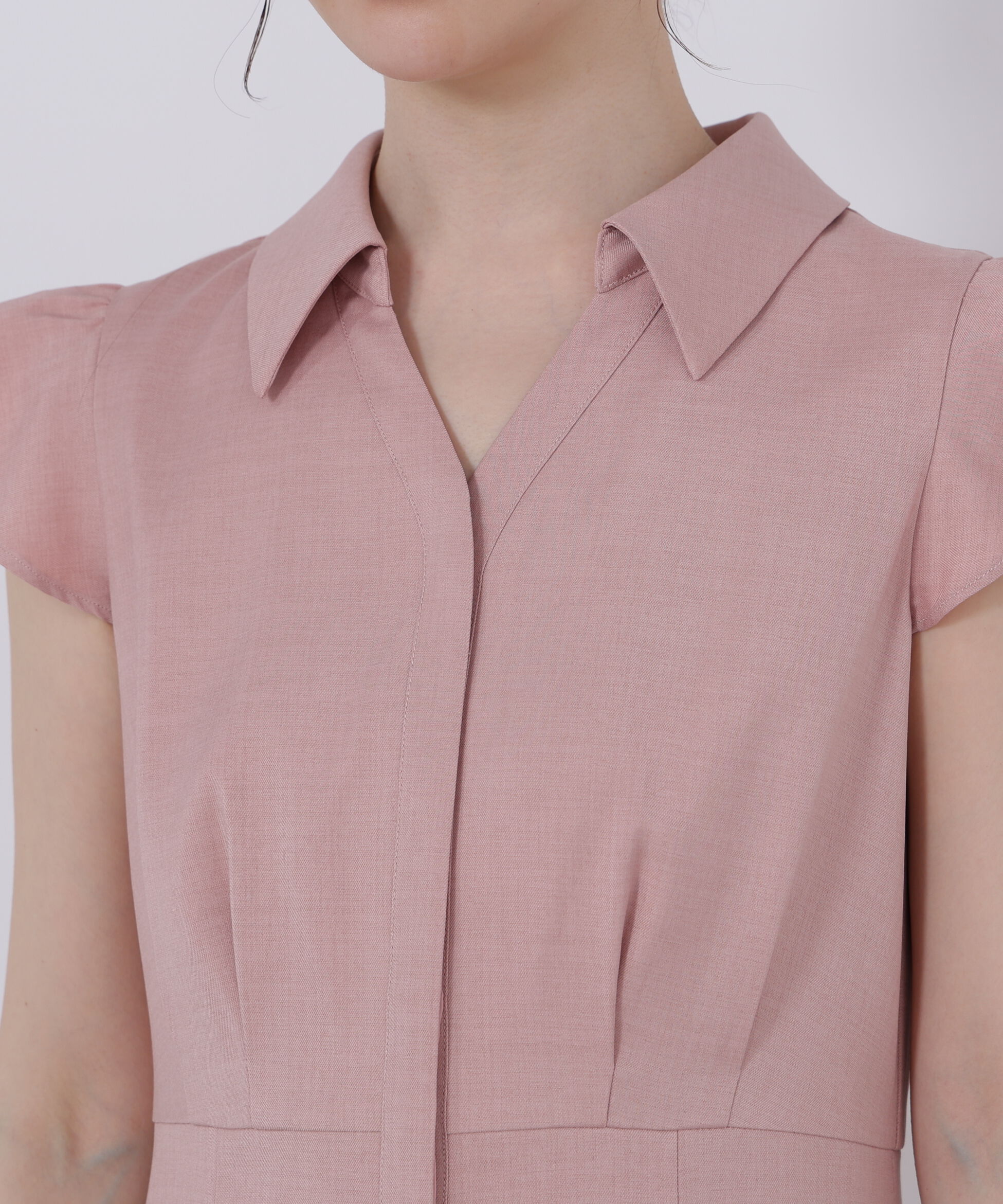 PROPORTION BODY DRESSING「レーストリムシャツワンピース」|ワンピース|