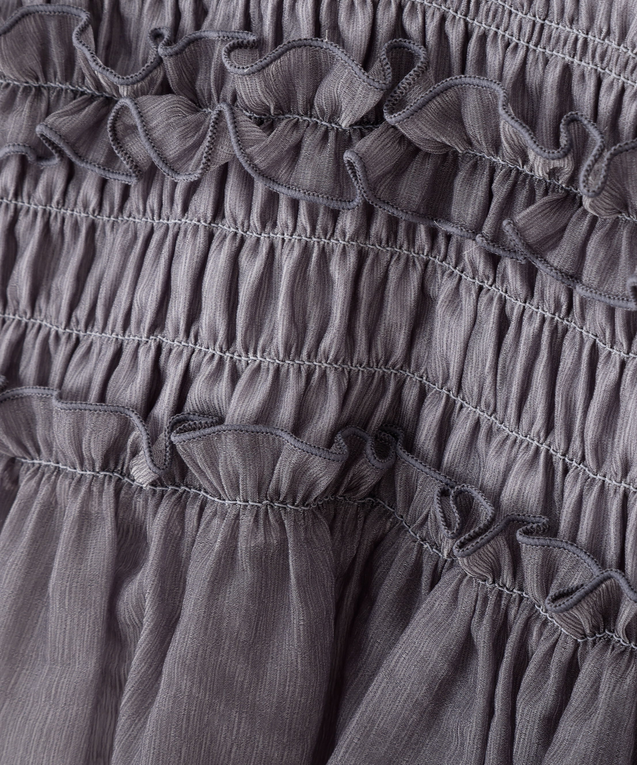 PROPORTION BODY DRESSING「＜a/mie＞シャーリングフリルキャンディースリーブブラウス」|シャツ・ブラウス|