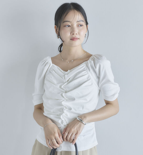 archives「【ＯＮかわ】ギャザーカットＴＯＰＳ」|Tシャツ・カットソー|