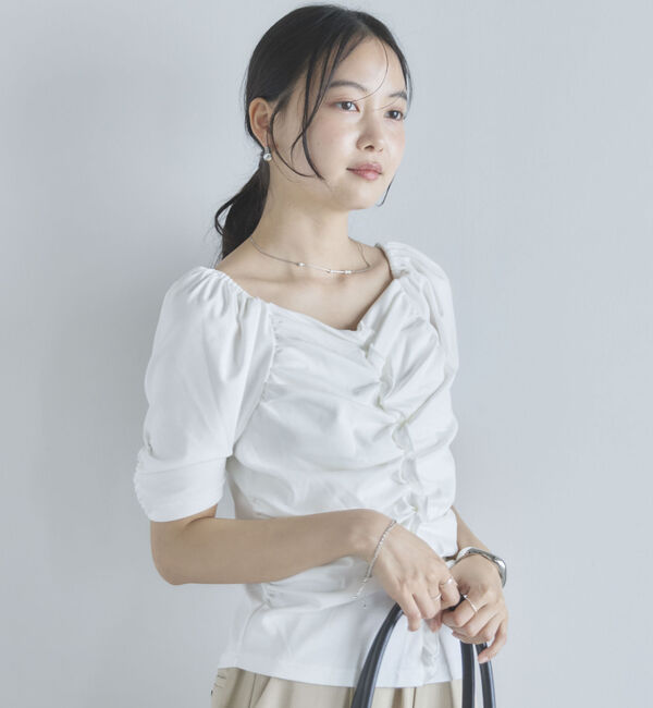 archives「【ＯＮかわ】ギャザーカットＴＯＰＳ」|Tシャツ・カットソー|
