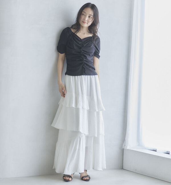 archives「【ＯＮかわ】ギャザーカットＴＯＰＳ」|Tシャツ・カットソー|