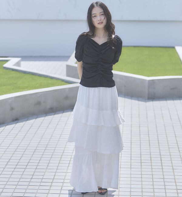 archives「【ＯＮかわ】ギャザーカットＴＯＰＳ」|Tシャツ・カットソー|