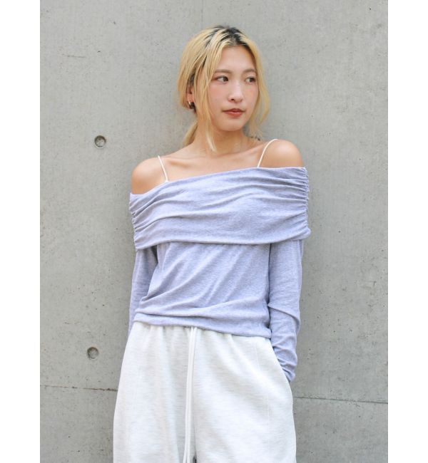 Ungrid「オフショルロングスリーブTee」|Tシャツ・カットソー|