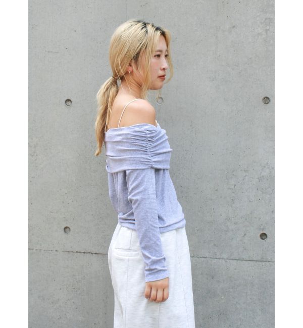 Ungrid「オフショルロングスリーブTee」|Tシャツ・カットソー|