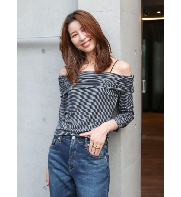 Ungrid「オフショルロングスリーブTee」|Tシャツ・カットソー|