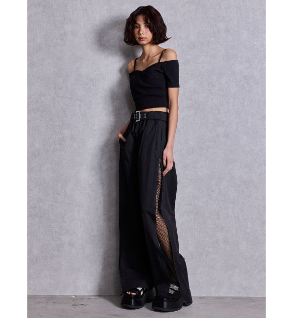 GYDA「ハーフスリーブカシュクールオフショルショートトップス」|Tシャツ・カットソー|