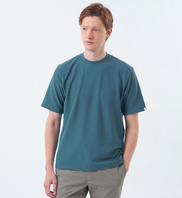 MACKINTOSH PHILOSOPHY「クルーネックTシャツ パイル調ソフトエアー」|Tシャツ・カットソー|ブルー5