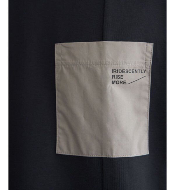 ikka「【接触冷感】DRY布帛コンビポケットTシャツ」|Tシャツ・カットソー|