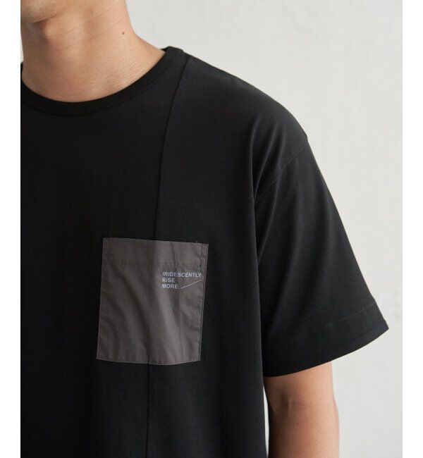 ikka「【接触冷感】DRY布帛コンビポケットTシャツ」|Tシャツ・カットソー|