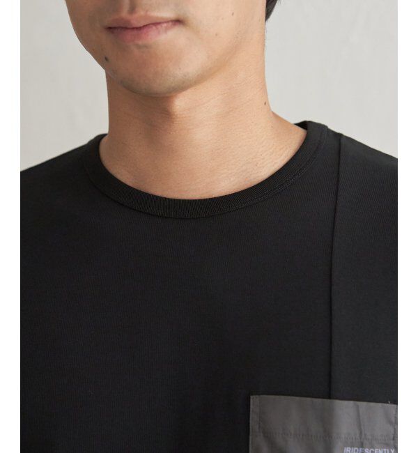 ikka「【接触冷感】DRY布帛コンビポケットTシャツ」|Tシャツ・カットソー|