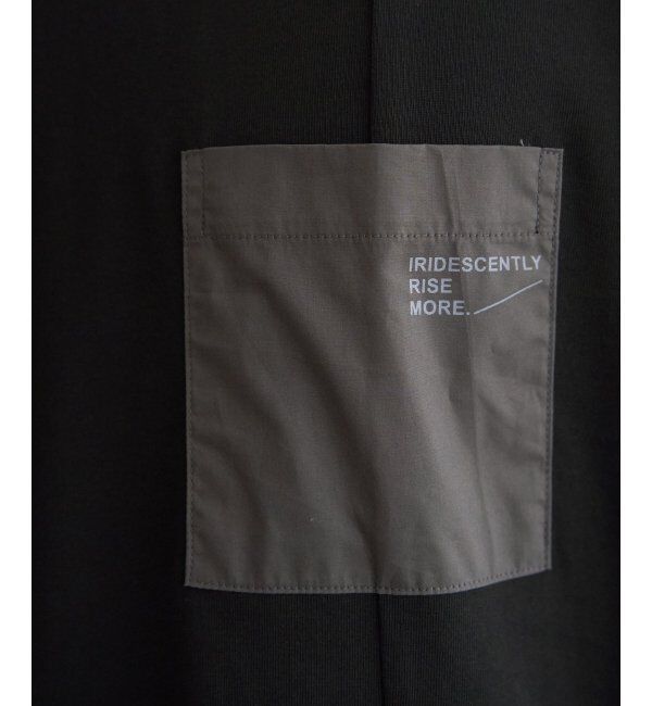 ikka「【接触冷感】DRY布帛コンビポケットTシャツ」|Tシャツ・カットソー|