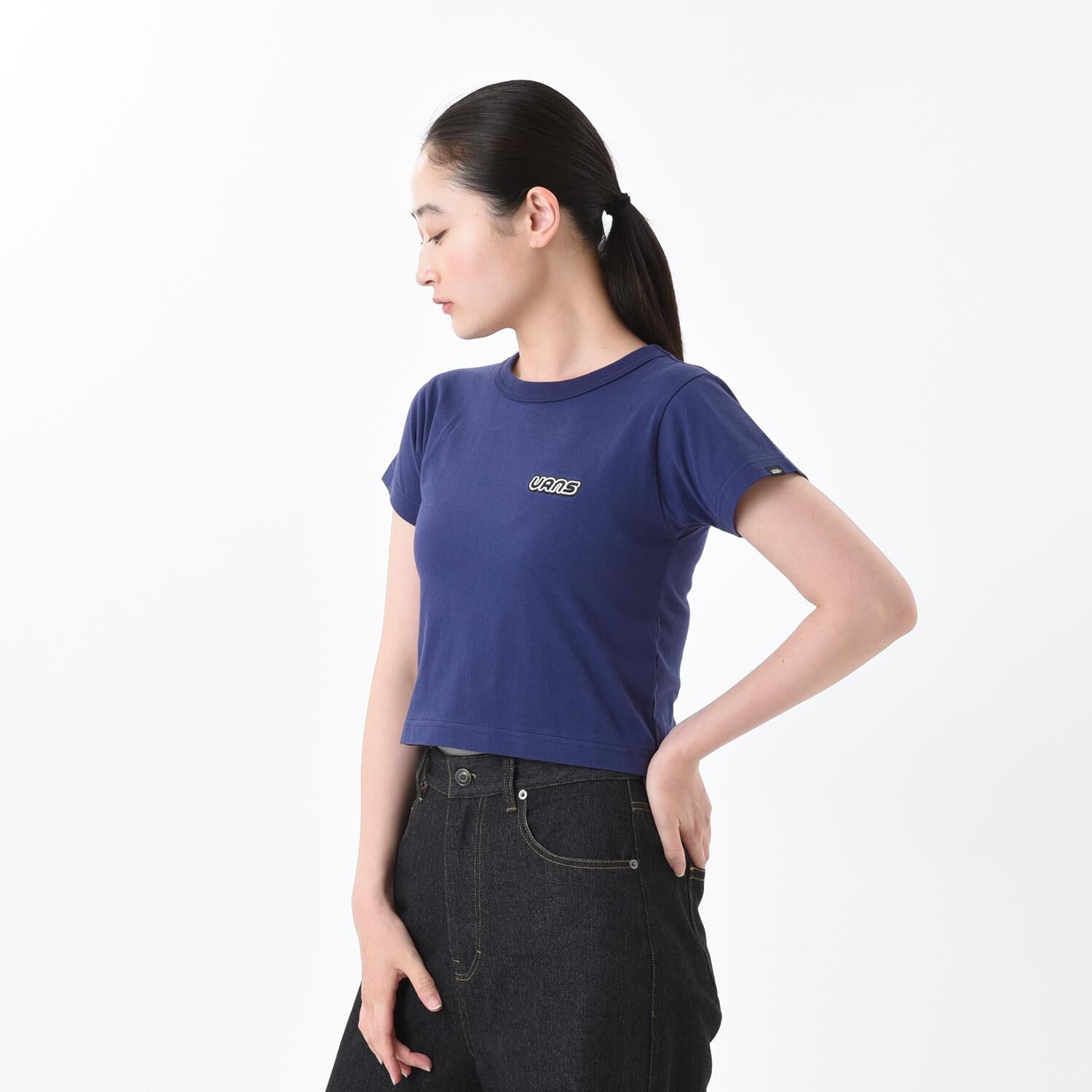VANS「【VANSｱﾊﾟﾚﾙ(WJ)】W cropped T-shirt」|Tシャツ・カットソー|
