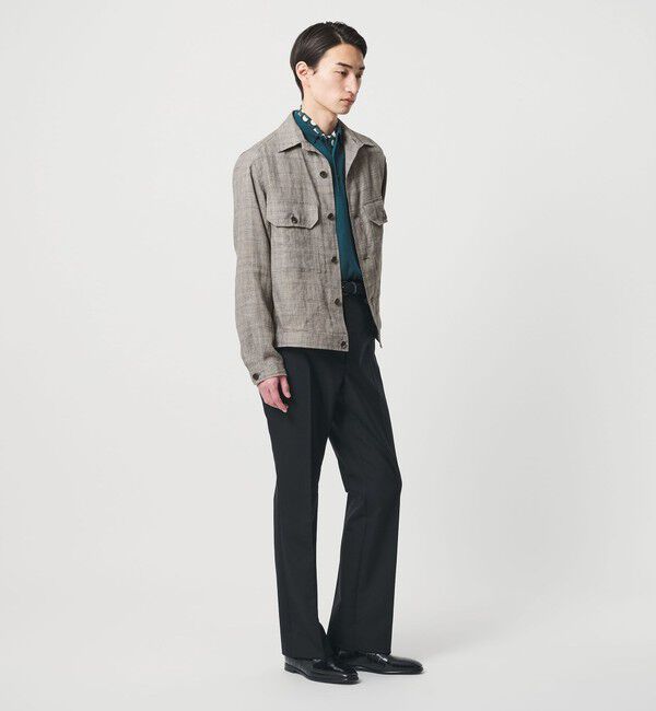 UNITED ARROWS「＜SOVEREIGN＞リネン シャツ ブルゾン」|ブルゾン・スタジャン|