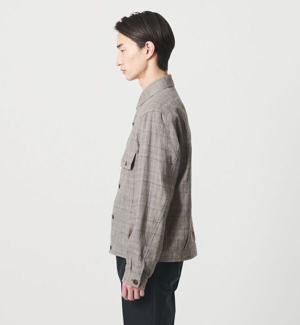 UNITED ARROWS「＜SOVEREIGN＞リネン シャツ ブルゾン」|ブルゾン・スタジャン|