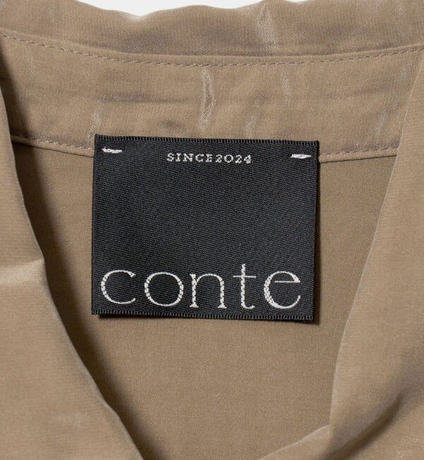 conte「＜conte＞レーヨンシルク レギュラーカラーシャツ」|シャツ・ブラウス|