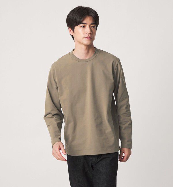 UNITED ARROWS green label relaxing「【WEB限定】JUST fit クリーン カノコ ジャケイン 長袖 Tシャツ -抗菌-」|Tシャツ・カットソー|MOCA