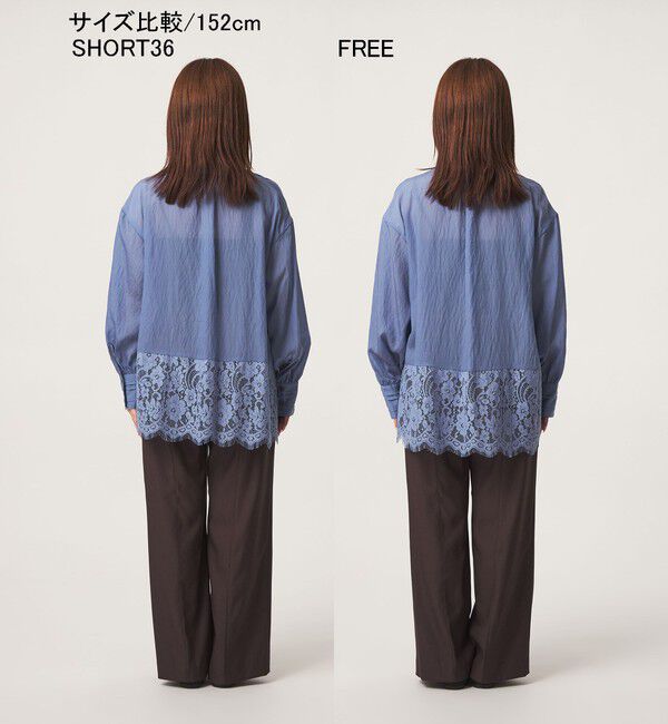 UNITED ARROWS green label relaxing「【結論シリーズ】ミルフィーユレースブラウス」|シャツ・ブラウス|