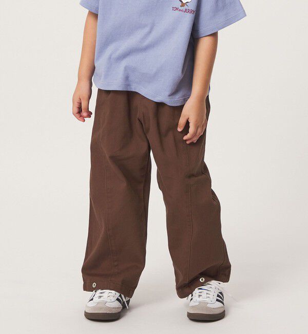 UNITED ARROWS green label relaxing「2WAY ツイル スナップ パンツ / キッズ 100cm-160cm」|チノ|