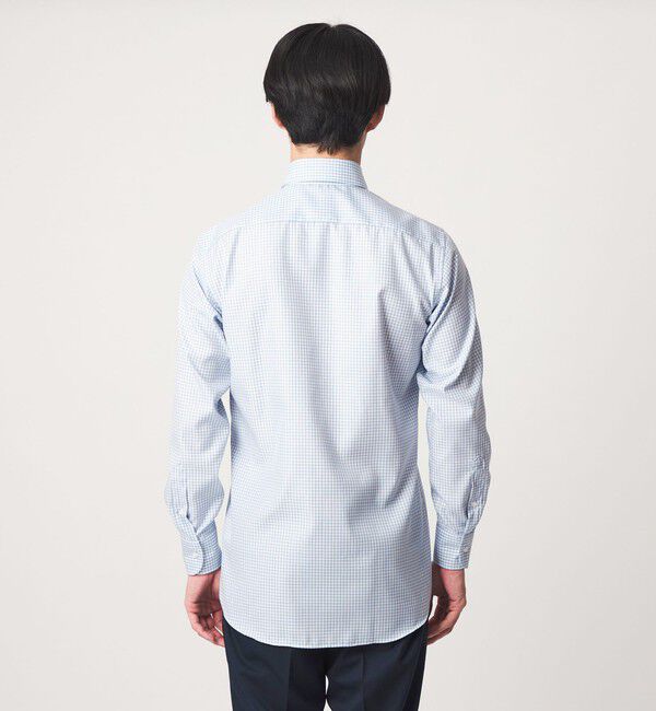 UNITED ARROWS green label relaxing「コットン チェック ワイドカラー ドレスシャツ -イージーアイロン-」|シャツ・ブラウス|