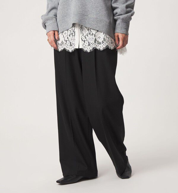 UNITED ARROWS green label relaxing「【WEB限定】＜at ease＞オルマイ ワイド パンツ マシンウォッシャブル ストレッチ 帯電防止」|その他|