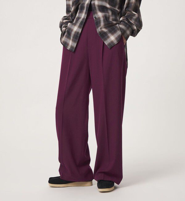 UNITED ARROWS green label relaxing「【WEB限定】＜at ease＞オルマイ ワイド パンツ マシンウォッシャブル ストレッチ 帯電防止」|その他|