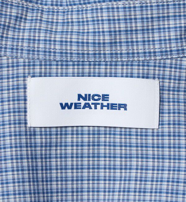 NICE WEATHER「＜NICE WEATHER＞パターン クロップド シャツ 2」|シャツ・ブラウス|