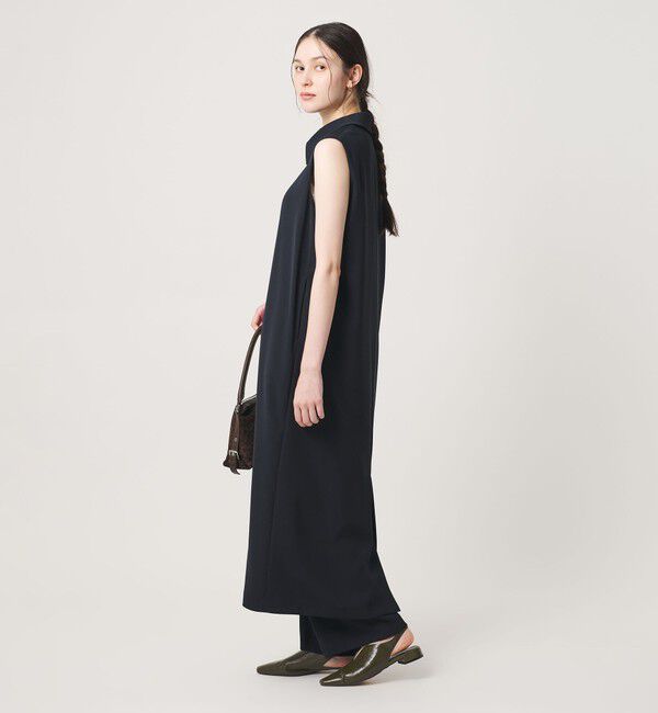 BEAUTY&YOUTH UNITED ARROWS「【WEB限定 Wardrobe DAILY MINIMAL】ダブルクロス スキッパーワンピース ウォッシャブル」|ワンピース|