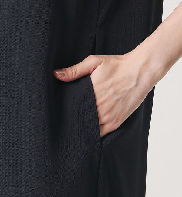 BEAUTY&YOUTH UNITED ARROWS「【WEB限定 Wardrobe DAILY MINIMAL】ダブルクロス スキッパーワンピース ウォッシャブル」|ワンピース|