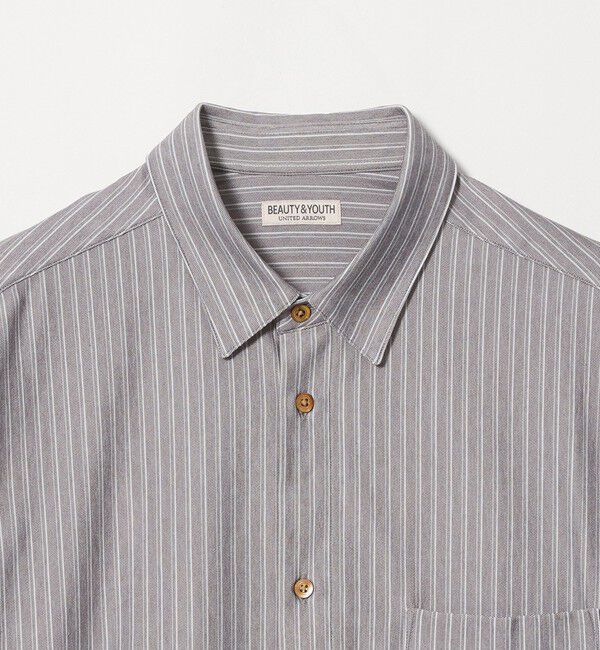 BEAUTY&YOUTH UNITED ARROWS「クイック ストレッチ ストライプ レギュラー シャツ SLIM型  吸水速乾 タテヨコストレッチ」|シャツ・ブラウス|