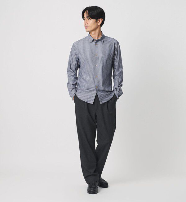 BEAUTY&YOUTH UNITED ARROWS「クイック ストレッチ ストライプ レギュラー シャツ SLIM型  吸水速乾 タテヨコストレッチ」|シャツ・ブラウス|