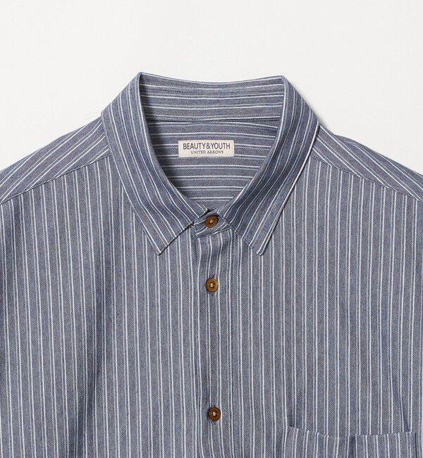 BEAUTY&YOUTH UNITED ARROWS「クイック ストレッチ ストライプ レギュラー シャツ SLIM型  吸水速乾 タテヨコストレッチ」|シャツ・ブラウス|