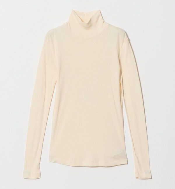 STEVEN ALAN「＜Steven Alan＞コットン シルク リブ タートルネック プルオーバー」|Tシャツ・カットソー|OFF WHITE