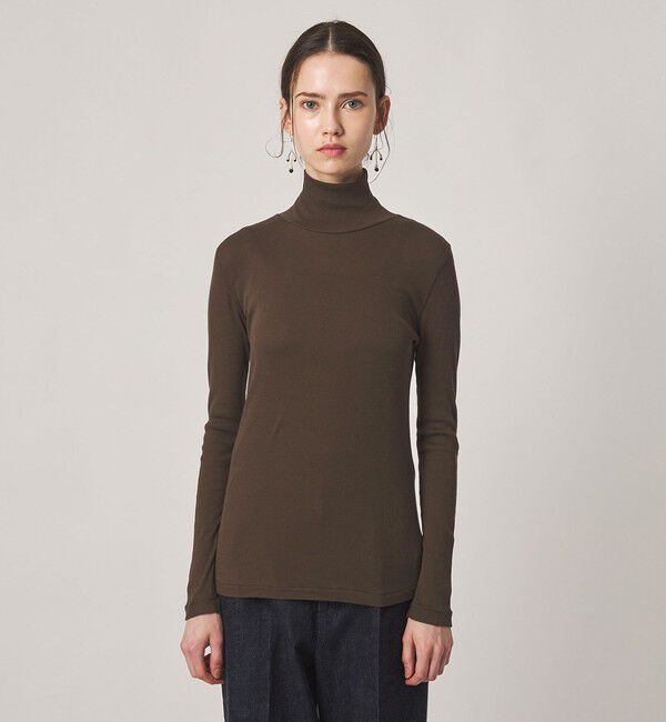STEVEN ALAN「＜Steven Alan＞コットン シルク リブ タートルネック プルオーバー」|Tシャツ・カットソー|