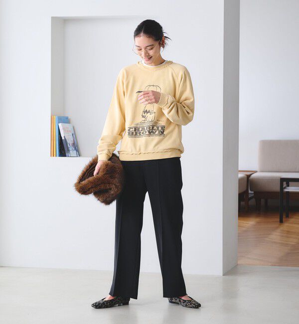 BEAUTY&YOUTH UNITED ARROWS「【WEB限定 Wardrobe DAILY MINIMAL】ダブルクロス フレアパンツ ウォッシャブル」|スラックス|