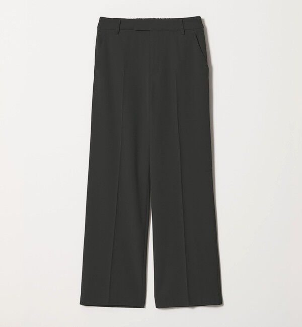 BEAUTY&YOUTH UNITED ARROWS「【WEB限定 Wardrobe DAILY MINIMAL】ダブルクロス フレアパンツ ウォッシャブル」|スラックス|
