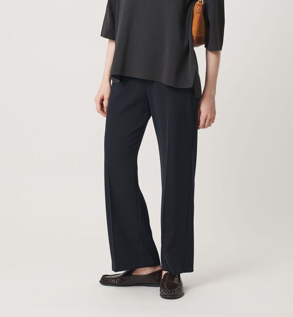 BEAUTY&YOUTH UNITED ARROWS「【WEB限定 Wardrobe DAILY MINIMAL】ダブルクロス フレアパンツ ウォッシャブル」|スラックス|