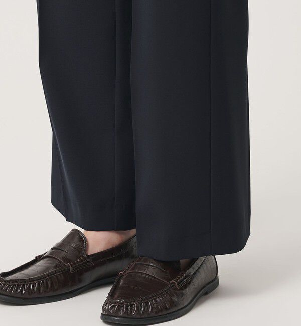 BEAUTY&YOUTH UNITED ARROWS「【WEB限定 Wardrobe DAILY MINIMAL】ダブルクロス フレアパンツ ウォッシャブル」|スラックス|