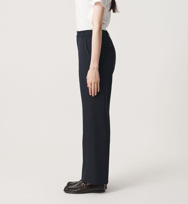 BEAUTY&YOUTH UNITED ARROWS「【WEB限定 Wardrobe DAILY MINIMAL】ダブルクロス フレアパンツ ウォッシャブル」|スラックス|