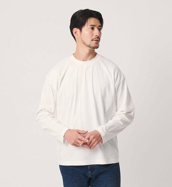 BEAUTY&YOUTH UNITED ARROWS「【WEB限定 WARDROBE SMART】NORITAKE リラックス テーパード カットソー【抗菌・防臭】」|Tシャツ・カットソー|WHITE
