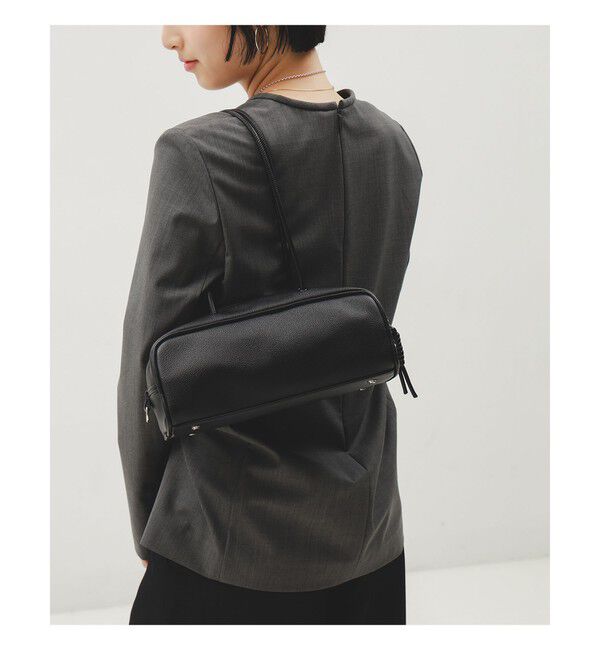 BEAMS SELECTION for WOMEN「＆MyuQ / KAKU ワイド バッグ」|トートバッグ|BLACK