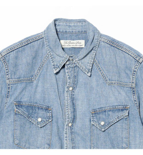 BEAMS PLUS「【別注】REMI RELIEF / Denim Western shirt Classic Fit Fade Indigo」|シャツ・ブラウス|