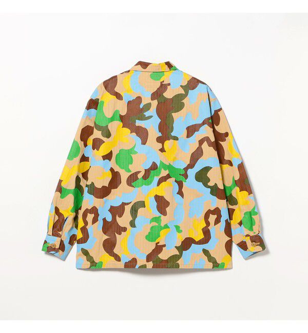 BEAMS PLUS「MIL-Shirt Supima Herringbone Big Camo Print」|シャツ・ブラウス|
