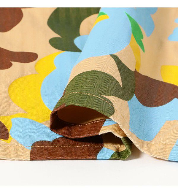 BEAMS PLUS「MIL-Shirt Supima Herringbone Big Camo Print」|シャツ・ブラウス|