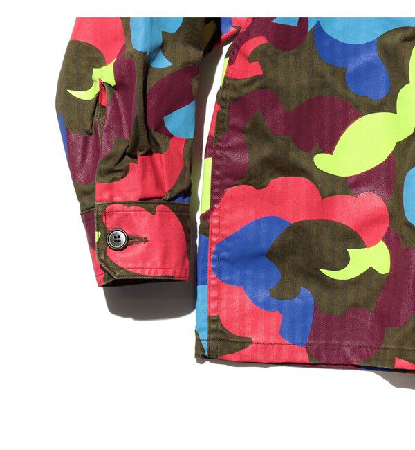 BEAMS PLUS「MIL-Shirt Supima Herringbone Big Camo Print」|シャツ・ブラウス|