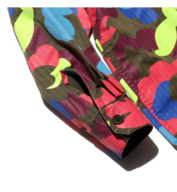 BEAMS PLUS「MIL-Shirt Supima Herringbone Big Camo Print」|シャツ・ブラウス|
