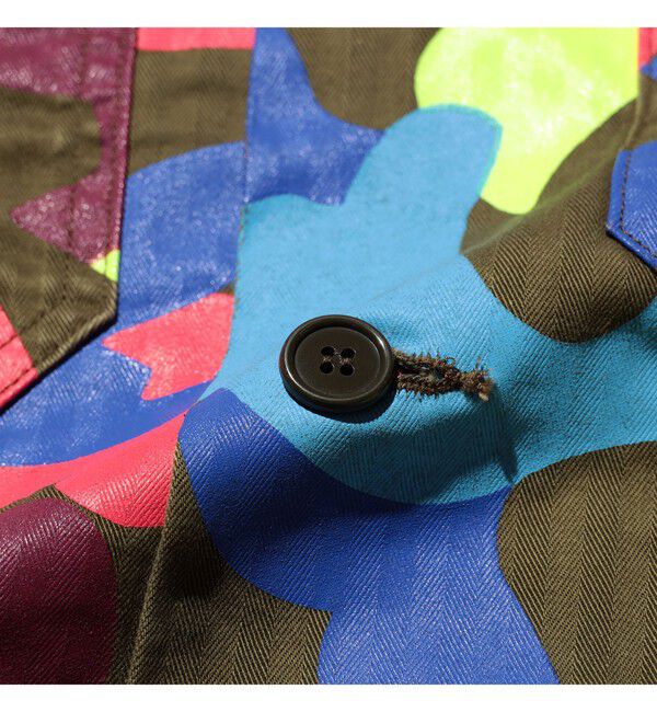 BEAMS PLUS「MIL-Shirt Supima Herringbone Big Camo Print」|シャツ・ブラウス|